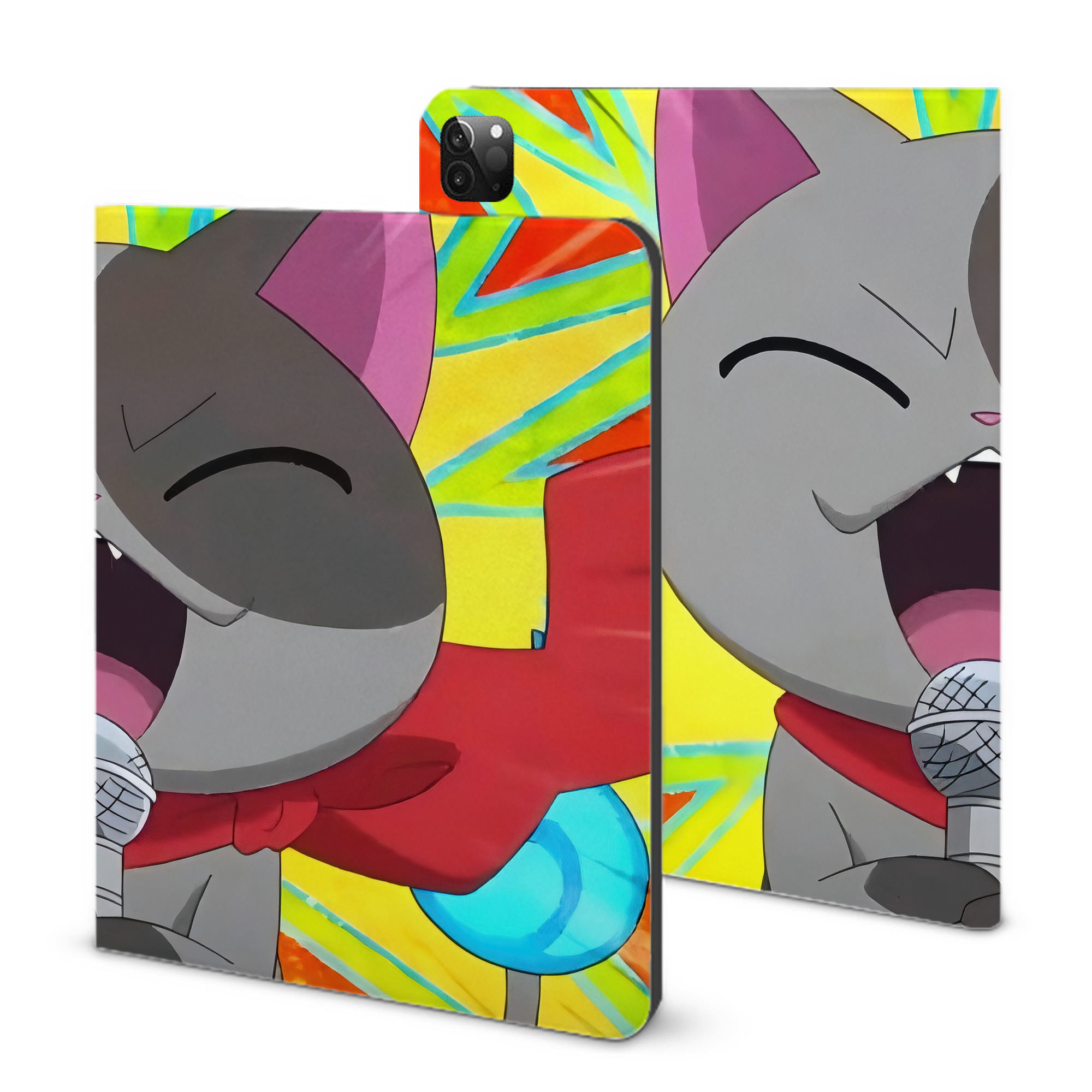 （画像用） 妖怪ウォッチ Yo-kai Watch IPadケース ペンホルダー付き ブックスタイルデザイン